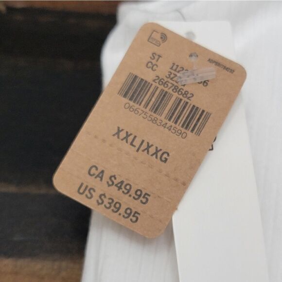 PINK VICTORIA'S SECRET RIB SQUARE NECK ACTIVE DRESS W POCKETS WHITE SIZE XXL - Picture 7 of 12